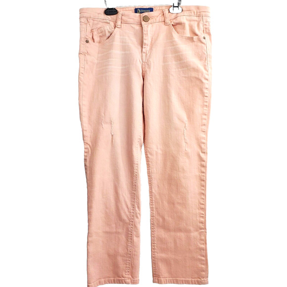 Democracy Jeans Democracy Flexellent Jeans Womens Pink Distressed